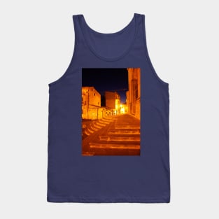 Stairs of Gold. The Duomo, Enna, Sicily, Italy. 2011 Tank Top